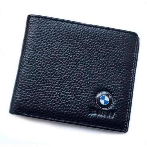 BMW Portemonne portefeuille à deux volets cuir noir, Bijoux, Sacs & Beauté, Porte-monnaie & Portefeuilles, Neuf, Enlèvement ou Envoi