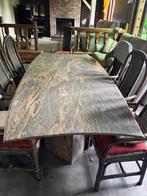 Marmeren DesignTafel, Huis en Inrichting, Tafels | Eettafels, Ophalen, Marmer, 100 tot 150 cm, 200 cm of meer