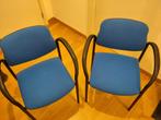 2 chaises avec accoudoirs à donner, Maison & Meubles, Enlèvement, Bleu