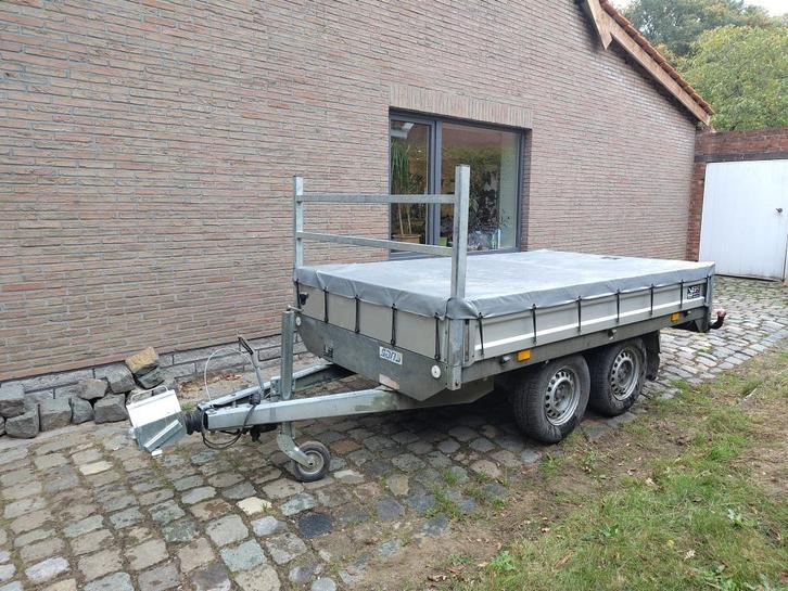 Platteau aanhangwagen Saris SA2000 MTM 2 Ton, Auto diversen, Aanhangers en Bagagewagens, Gebruikt, Ophalen