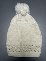 Nieuw wit mutsje met pompon en strass steentjes, Sans marque, Ophalen of Verzenden, Nieuw, Muts