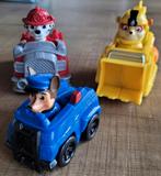Paw Patrol: 3 voertuigen + figuurtjes, Verzamelen, Poppetjes en Figuurtjes, Ophalen of Verzenden, Zo goed als nieuw