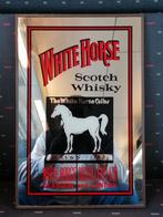 Miroir à whisky écossais White Horse dans un cadre, Enlèvement ou Envoi