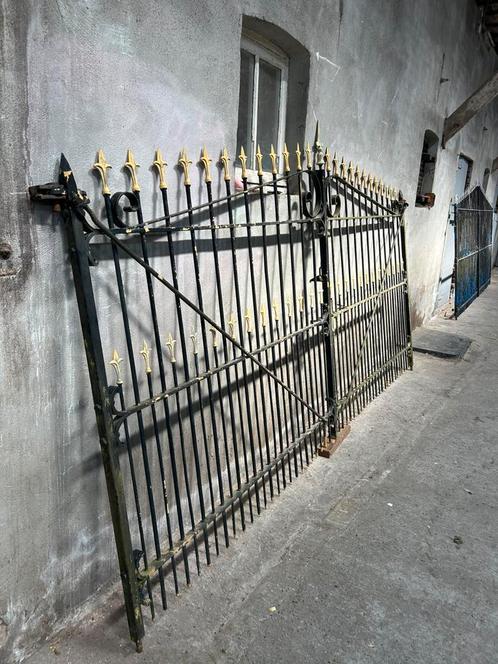 Prachtige vol smeedijzeren poort dubbel hekken, Tuin en Terras, Tuinhekken en Hekwerk, Gebruikt, Tuinhek, IJzer, Ophalen