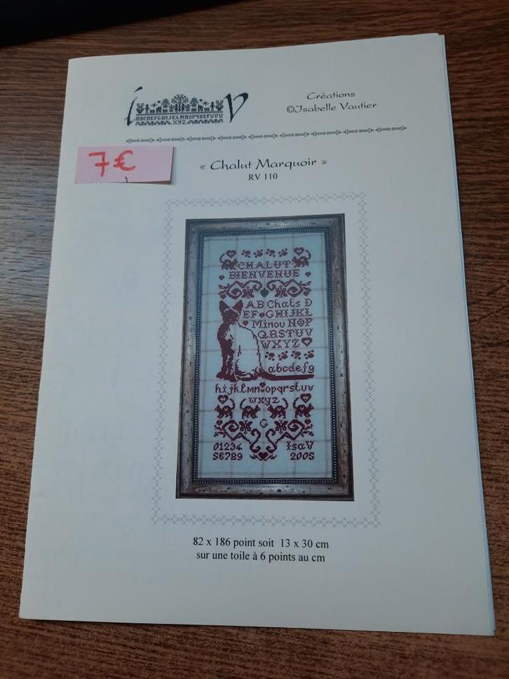 Motifs de broderie originaux Isabelle Haccourt Vautier, Hobby & Loisirs créatifs, Broderie & Machines à broder, Neuf, Patron, Enlèvement ou Envoi