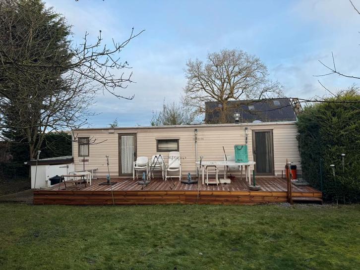 TERRAIN + CARAVANE 2 CH + TERRASSE NEUVE + ABRI, Caravans en Kamperen, Stacaravans, tot en met 2, Ophalen