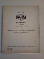 Fn onderdelenboek type 22, Motos, Modes d'emploi & Notices d'utilisation