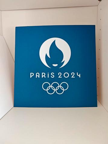 Paris 2024 blauw Olympische Spelen exclusieve karton promo beschikbaar voor biedingen