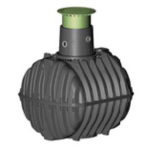 PVC regenwaterput Carat S 2700 L, Tuin en Terras, Regentonnen, Nieuw, Kunststof, 150 liter of meer, Verzenden