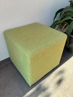 Groene poef in goeie propere staat, Ophalen, Minder dan 50 cm, Vierkant, Minder dan 50 cm