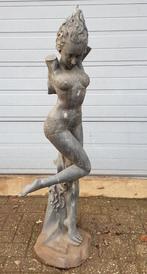 Groot brons standbeeld Danseres tuinbeeld kunstwerk, Antiek en Kunst, Antiek | Brons en Koper, Ophalen of Verzenden, Brons