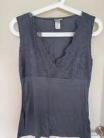Débardeur gris, dentelle, S, Kleding | Dames, Topjes, Ophalen of Verzenden, Grijs