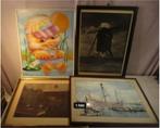 4 vieux cadres photo en bois - 50x38, Comme neuf, Enlèvement ou Envoi