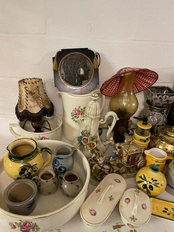 Groot lot brocante, Antiquités & Art, Curiosités & Brocante, Enlèvement