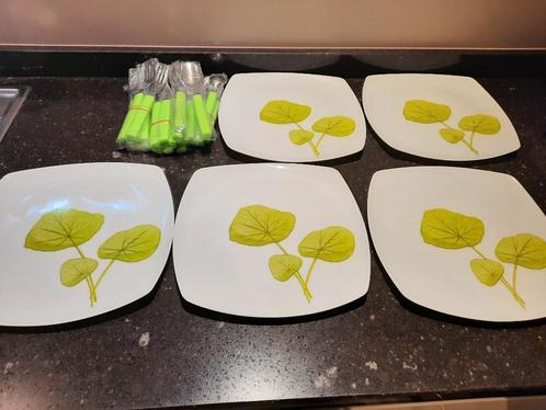 Melanine bordenset voor op de camping, Caravans en Kamperen, Kampeeraccessoires, Nieuw, Ophalen of Verzenden
