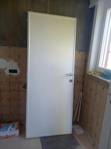 schildersdeur met klink, Ophalen, Gebruikt, Hout, Binnendeur
