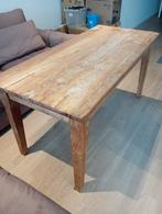 kleine landelijke eettafel, Ophalen, Gebruikt, 100 tot 150 cm, Teakhout