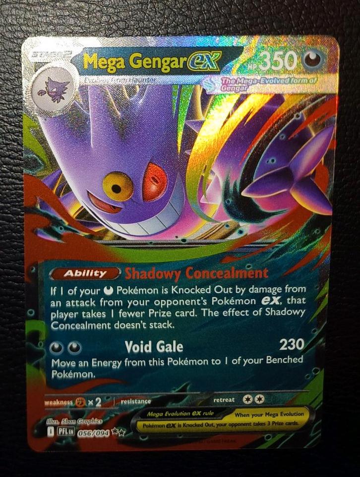 Modern Era: Mega Gengar Ex 056/094 Phantasmal Flames, Hobby en Vrije tijd, Verzamelkaartspellen | Pokémon, Ophalen of Verzenden