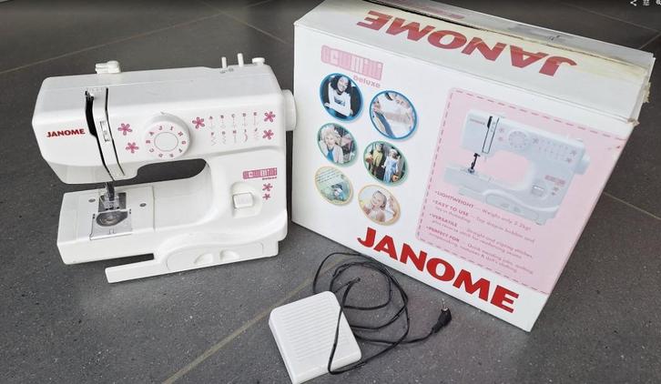 Kinder naaimachine Janome Deluxe, Kinderen en Baby's, Speelgoed | Educatief en Creatief, Zo goed als nieuw, Knutselen, Ophalen of Verzenden