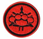 Patch Yamaha logo boksijzer - Rood - 70 x 70 mm, Motoren, Kleding | Motorkleding, Overige typen, Dames, Yamaha, Ophalen of Verzenden