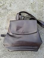 Handtas /rugzakje "esprit" donkerbruin, Ophalen of Verzenden, Zo goed als nieuw, Handtas