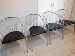 4 stapelbare keukenstoelen 10€/stuk, Huis en Inrichting, Stoelen, Ophalen, Gebruikt, Zwart, Vier