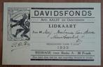 Oude lidkaart Davidsfonds Aalst 1933 Vlaamse Beweging, Verzamelen, Overige Verzamelen, Gebruikt, Ophalen of Verzenden