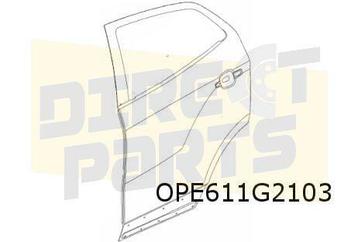 Opel Mokka (8/12-9/19) Achterportier Links (te spuiten) Orig beschikbaar voor biedingen