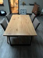 Eettafel met stoelen, Huis en Inrichting, Ophalen, Gebruikt, 150 tot 200 cm, 50 tot 100 cm