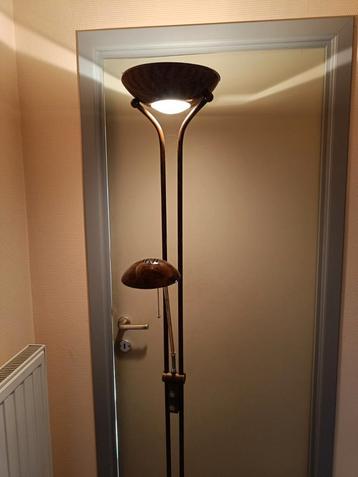 Staanlamp met leeslamp dimbaar beschikbaar voor biedingen