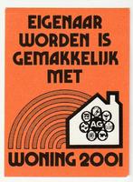 STICKER   EIGENAAR WORDEN .....    WONING 2001, Verzamelen, Stickers, Nieuw, Bedrijf of Vereniging, Verzenden