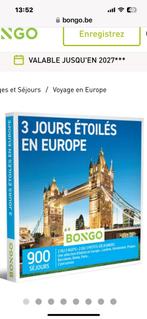 3 jours etoilés en europe, Tickets & Billets, Chèques Hôtel & Bons pour Hôtel