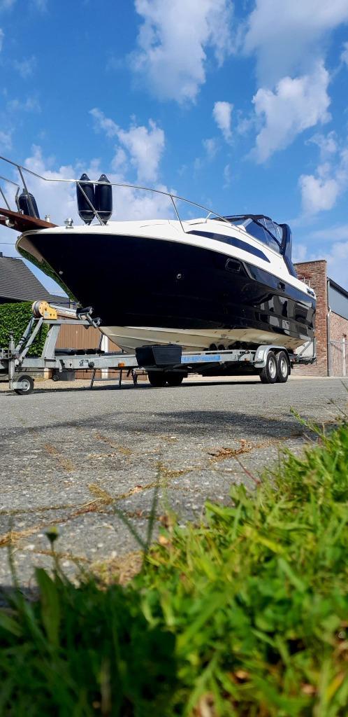 Boot Bayliner 2566 SB, kajuit 4 slaapplaatsen keuken wc 1990, Watersport en Boten, Motorboten en Motorjachten, Gebruikt, 9 tot 12 meter