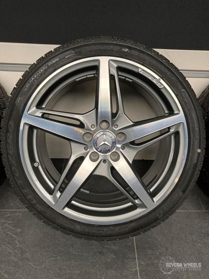 19'' originele Mercedes-Benz AMG GT velgen + winterbanden, Auto-onderdelen, Banden en Velgen, Banden en Velgen, Winterbanden, 19 inch