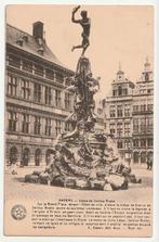 Anvers Statue Salvius Brabo Carte d'Honneur Tiquet Verviers, Non affranchie, Envoi, Anvers