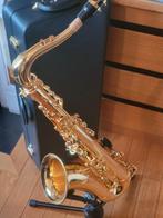 TTS-350 tenorsaxofoon met gouden afwerking, Muziek en Instrumenten, Blaasinstrumenten | Saxofoons, Zo goed als nieuw