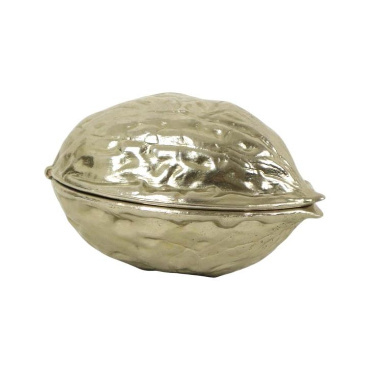 Vintage Chroom Metalen Notenkraker Walnoot 1970s, Antiek en Kunst, Curiosa en Brocante, Ophalen of Verzenden