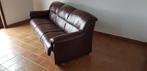 Lederen driezit in perfecte staat, merk Stressless, Huis en Inrichting, Ophalen, Driepersoons, Zo goed als nieuw, Rechte bank