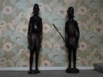 Een paar Afrikaanse beeldjes, Antiek en Kunst, Kunst | Beelden en Houtsnijwerken, Ophalen of Verzenden