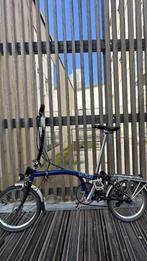 Brompton bleu fonce H6R dynamo hub 6 vitesses porte bagages, Vélos & Vélomoteurs, Vélos | Vélos pliables, Comme neuf, Brompton