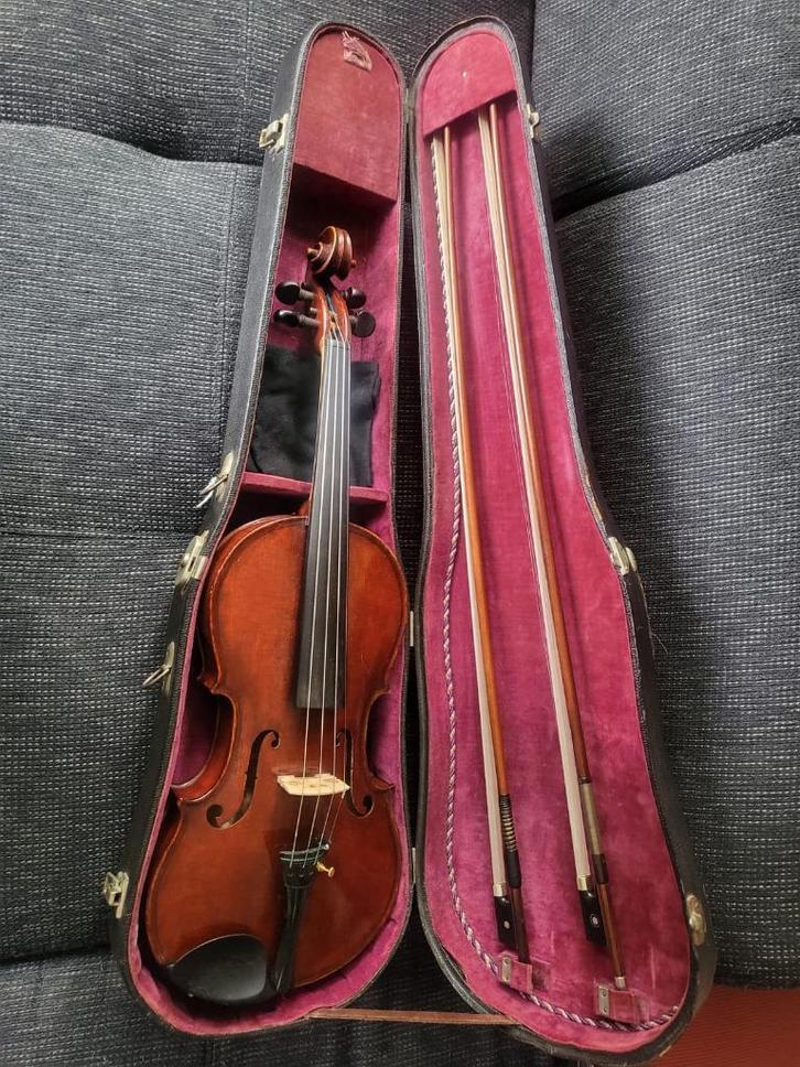 Prachtige 4/4 viool uit 1934, Muziek en Instrumenten, Strijkinstrumenten | Violen en Altviolen, Zo goed als nieuw, Viool, 4/4-viool