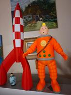Tintin cosmonaute 30cm. peint à la main, Enlèvement ou Envoi, Neuf, Autres types