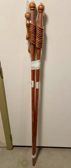 Tringles à rideaux en bois avec anneaux, Huis en Inrichting, Stoffering | Gordijnen en Lamellen, Ophalen, 100 tot 150 cm, Bruin
