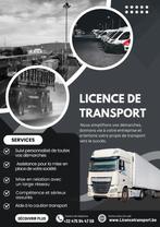 Location de licence de transport+ Caution, Ophalen of Verzenden