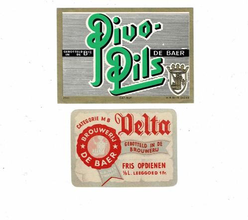 Oude bieretiketten van "DE BAER", Verzamelen, Biermerken, Nieuw, Overige typen, Overige merken, Verzenden