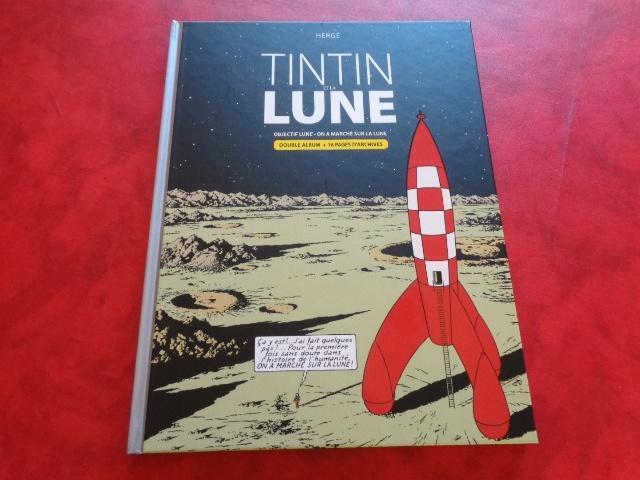 Livre: "Tintin et la Lune". Auteur: " HERGE 2009", Collections, Personnages de BD, Neuf, Livre ou Jeu, Tintin, Enlèvement ou Envoi