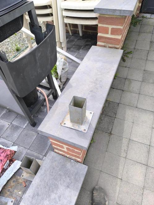 Giardino paalhouder 7x7 cm, Tuin en Terras, Palen, Balken en Planken, Gebruikt, Palen, Ophalen