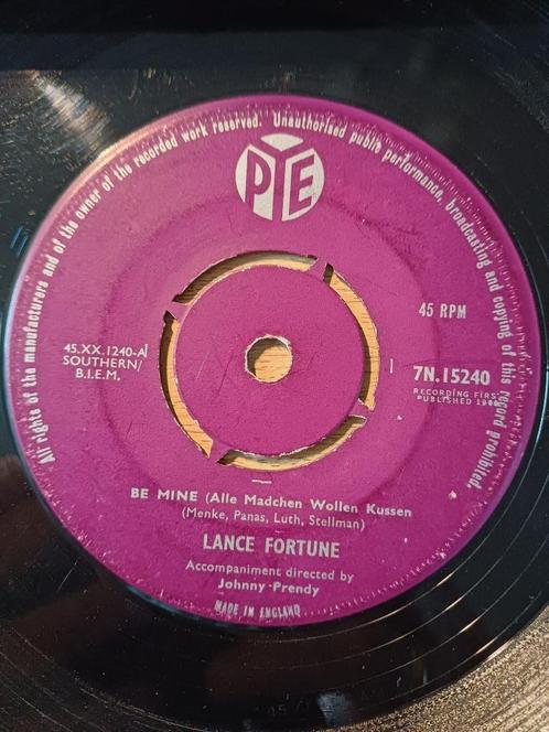 Lance Fortune – Be Mine (Alle Madchen Wollen Kussen)  1960, Cd's en Dvd's, Vinyl Singles, Gebruikt, Single, Pop, 7 inch, Ophalen of Verzenden