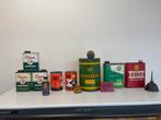 Divers vieux bidons d'huile de garage, Collections, Marques & Objets publicitaires, Enlèvement ou Envoi, Utilisé, Panneau publicitaire