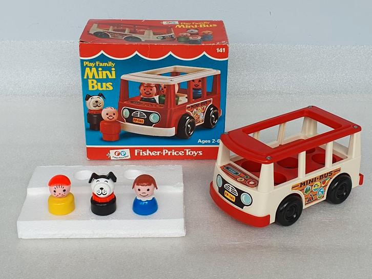 Fisher-Price 141: Mini-bus, Kinderen en Baby's, Speelgoed | Fisher-Price, Gebruikt, Speelset, Ophalen of Verzenden